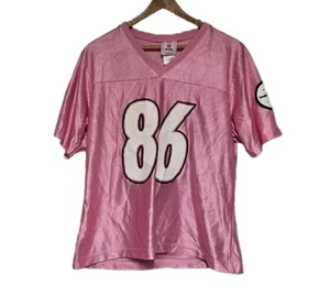 Pittsburg Steelers Hines Ward #86 NFL Team Apparel Pink Jersey Womens L - Picture 1 of 6