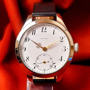 Vintage Swiss Watch MITAD Marriage Men's Wristwatch White Dial Serviced - Picture 1 of 13