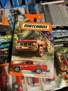 2020 Mattel Matchbox MBX Jungle 62/100 ‘95 Nissan Hardbody D21 Pickup Truck Red - Picture 1 of 1