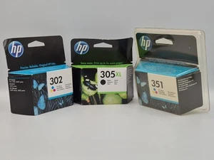 Pakiet wkładów atramentowych HP 305 XL czarny 302 i 351 kolorowy atrament oryginalny - Zdjęcie 1 z 10