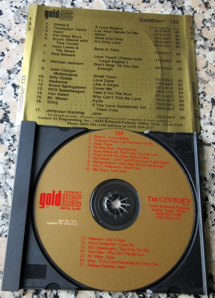 GOLDDISC 133 Rare CD Sheila E Van Halen Madonna Michael Jackson Sting Heart 80s - Image 1 of 1