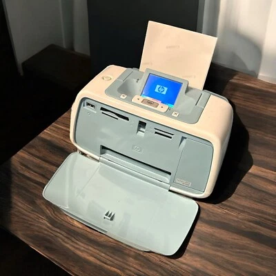 Bundle of 2 HP Photosmart A520 Compact Photo Printers |  Light Blue | Portable  - Image 1 of 3