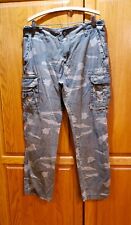 IRON CO. Army Camouflage Straight Cargo Pants 34x32