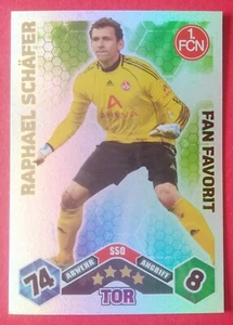TOPPS Raphael Schäfer Nürnberg Fan Favorit Bundesliga 2010/11 Match Attax Card - Picture 1 of 2