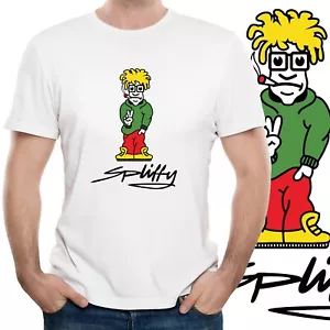 T-shirt SPLIFFY Retro années 90 Raver Eclipse Unisexe Homme Femme Tee Peace Smoke Weed - Photo 1 sur 3