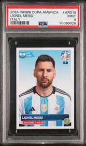 2024 Panini Copa América Lionel Messi Argentina Blanco PSA 9 - Imagen 1 de 2