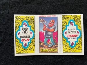 1975 MAD AD FOLDEES TRADING CARD NORM SAUNDERS ART #9 WACKY PACKAGES VINTAGE FUN - Picture 1 of 3