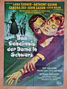 Lana Turner - Portrait in Black - rare German 1-sheet poster 1960 Anthony Quinn - Picture 1 of 1