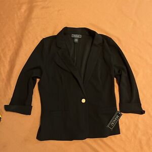 NYCC New York Clothing Company Womens Black Blazer Jacket Size Large