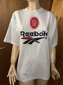 Liverpool FC Vintage Reebok 1997/98 Grey Football Soccer Shirt Men's sz XL - Picture 1 of 13