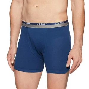 Jockey Men's Cotton Brief (Pack of 2) Super Combed Cotton Rib Fabric Blue - Picture 1 of 2