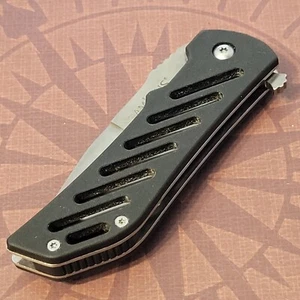 Camillus DDR Titanium Knife Tactical Flipper Liner Lock Black Handles - Picture 1 of 4