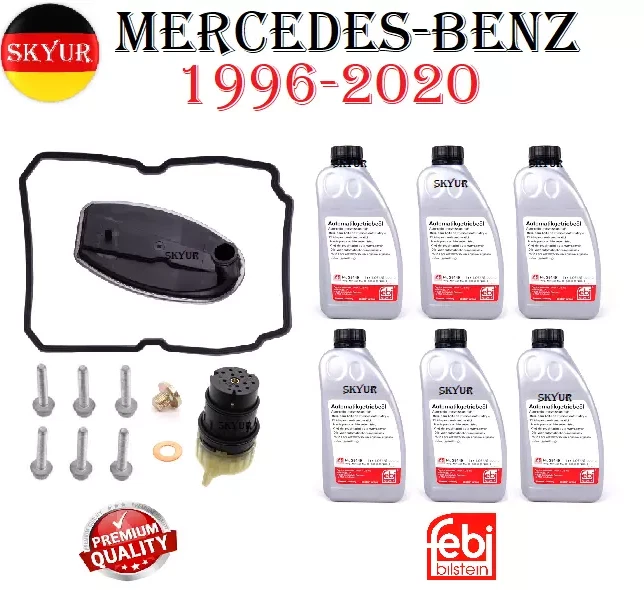 Transmission Filter Kit w/ 6 Liters Fluid & Plug Adapter Set For 96-20 Mercedes - Image 1 of 4
