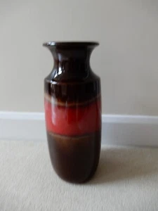 1970’s W.German, Scheurich Keramic, Striking, Fat Lava Art, Floor Vase, 239-41 - Bild 1 von 9