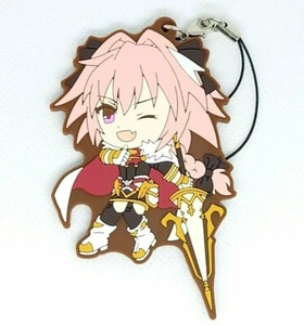 Portachiavi Fate Apocrypha Rider Astolfo cinturino in gomma premio BANPRESTO Ichiban Kuji - Foto 1 di 2