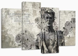 David Bowie/the greatest thing quote/new mounted canvas print ready to hang - Picture 1 of 6