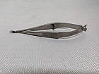Jarit 360-201 Vannas Capsulotomy Scissor, Curved Sharp Tips, 3-1/8" Length