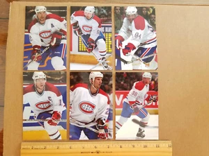 Montreal Canadiens NHL Lot of 6 Player Photo Cards (3.5" x 5.5") - Picture 1 of 1