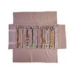 Jewelry Roll Bag Travel Jewelry Case Display Holder Roll Up Organizer for