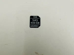 20PCS 652615-B21 653951-001 Fit HP 450GB 15K SAS 3.5 disk shelf head label - Afbeelding 1 van 2