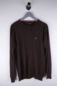 Marlboro Classics Men Jumper Knit Casual Brown Cotton Blend Pullover size XL - Picture 1 of 5