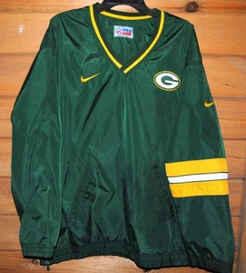 Vintage Green Bay Packers NFL Pro Line Nike Swoosh Vinyl Regen Parka/Jacke - Gr. 2XL - Bild 1 von 4