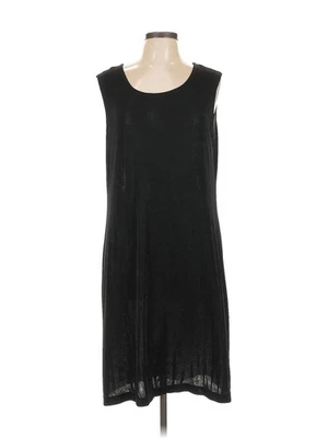 Coldwater Creek Women Black Casual Dress L Petites - Image 1 of 4