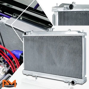 Radiador de carreras de aluminio completo de 2 filas para 95-98 240SX Silvia S14 SR20/SR20DET MT - Imagen 1 de 1