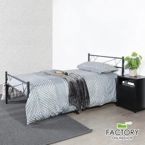 Queen Full Twin Size Bed Frame Metal Mattress Platform Base Headboard Footboard - Picture 1 of 37