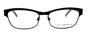 VIA SPIGA JEMMA BLACK EYEGLASSES SUNGLASSES FRAMES 53-15-135 - Picture 1 of 3