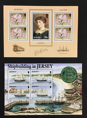 Jersey 1986-1997 XF MNH Sc#392a, Sc#599a, Sc#777a,  3 Souvenir Sheets.   (W47) - Image 1 of 4