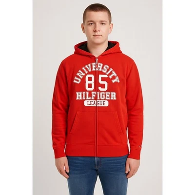 Tommy Hilfiger Niños Cremallera Completa Sudadera con Capucha - Talla M (12/14) Naranja  Foto 1 de 4