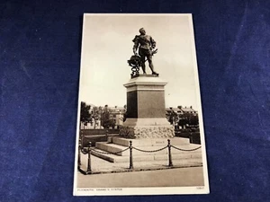 V3-85 VINTAGE POST CARD - PLYMOUTH DRAKES’S STATUE - BRITISH? - Picture 1 of 5