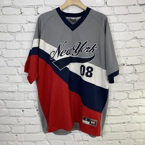 212 NYC Jersey New York 08 Size L Jersey Baseball Heavy Weight Stitched Vintage - Picture 1 of 14