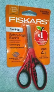 Tijeras Fiskars punta roma agarre cómodo edades 4+ hojas borde de seguridad rojo lava - Imagen 1 de 2