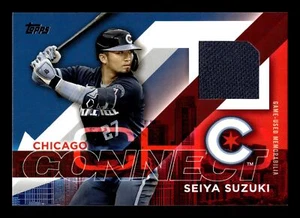 2024 Topps Serie 2 SEIYA SUZUKI CITY CONNECT RELIC CUBS "B" - Imagen 1 de 2