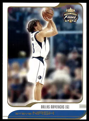 2001-02 Fleer Focus #2 Steve Nash Dallas Mavericks - Image 1 of 2