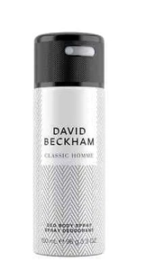 David Beckham Classic Homme Bottle Fathers Day Deodorant Gift Body Spray 150ml - Picture 1 of 5