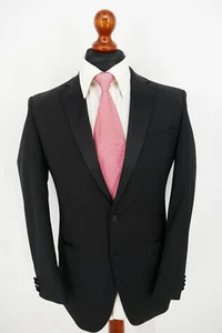Hugo Boss Smoking Sakko Gr.44 100% Schurwolle Black Label absoluter Top Zustand - Imagen 1 de 8