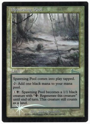 Spawning Pool 1999 Urza's Legacy FOIL Colorless Uncommon Land MTG SP - NM AZ1 - Image 1 of 2