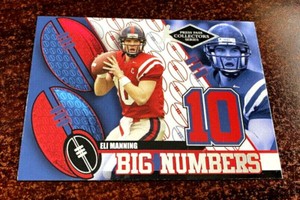 2004 Press Pass ELI MANNING Collectors Series BIG NUMBERS Rookie RC 15/33 GIANTS