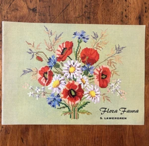 AB E. Holmqvists Flora Fauna Cross Stitch Booklet Sara Lawergren 388 - Picture 1 of 6