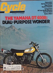 Cargador de ciclo vintage noviembre 1974 - OSA 250 Phantom Yamaha DT400B Enduro - Imagen 1 de 3