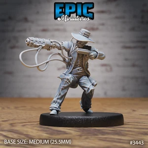 Gatling Artificer Sheriff C by Epic Miniatures RPG D&D Pathfinder 3D Print - Picture 1 of 2