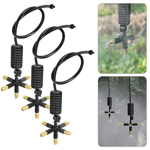 5 Way Brass Misting Nozzles for Garden Sprinkler Drip Irrigation System Kit - Picture 1 of 6