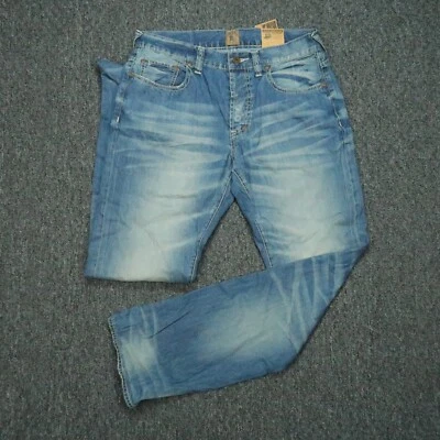 PRPS Jeans Mens 32x32 Blue Demon Slim Fit 5 Pocke Mid Rise Denim - Image 1 of 4