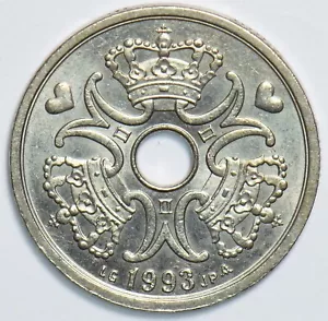 Denmark 1993 2 Kroner 241011 combine shipping - Picture 1 of 2