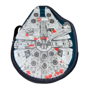 STAR WARS MILLENNIUM FALCON LEGO Cremallera ALMACENAMIENTO 10" ESTUCHE DE TRANSPORTE CHEWBACCA - Imagen 1 de 7