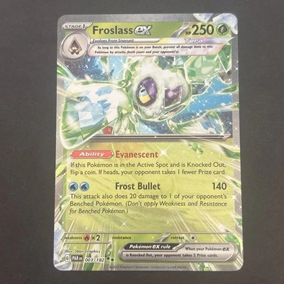 Froslass ex 003/182 Sv04: Paradox Rift Holo Pokémon TCG 2023 - Image 1 of 2