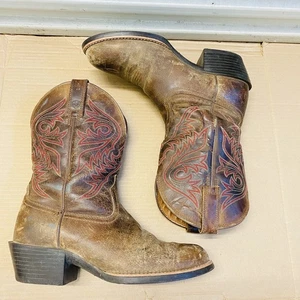 Ariat 10011793 Braun Leder Cowboy Western Stiefel Herren Größe 8.5D - Bild 1 von 17